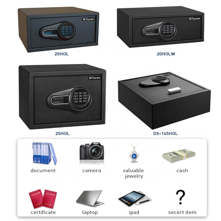 Tucen H0402M High Security Digital Hotel Safe Lock Box For Office