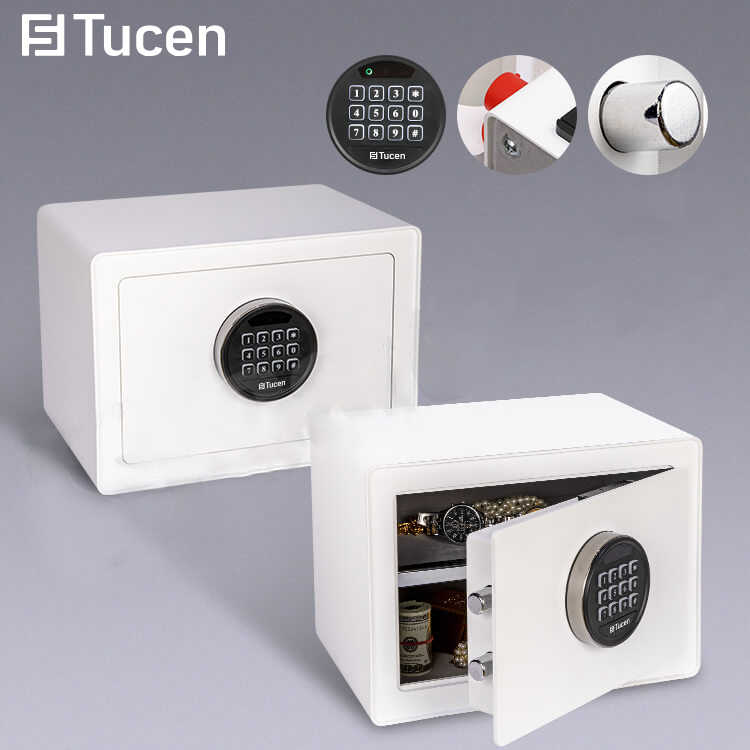 E6800E Series Tucen Manufacturer Steel Colorful Safe Box Electronic Digital Security Money Home Safe Safety Box