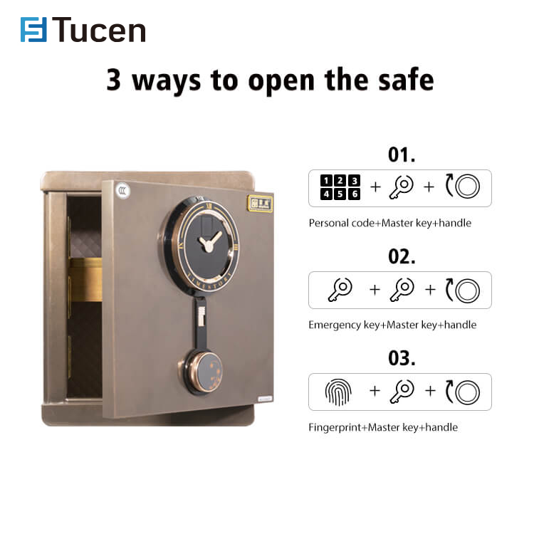 BS0400E Series Tucen Cofres Safety Box Anti Burglary Touch Screen Large Home Security Safe Coffre