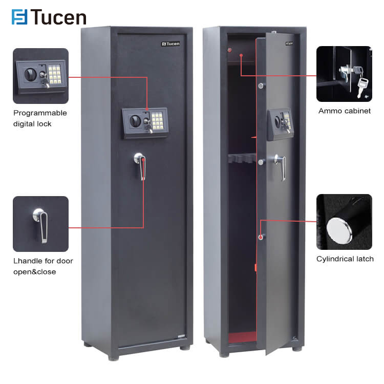 GS0100E Series Tucen 5/8/10 Liberty Gun Holders Electronic Gun Safe