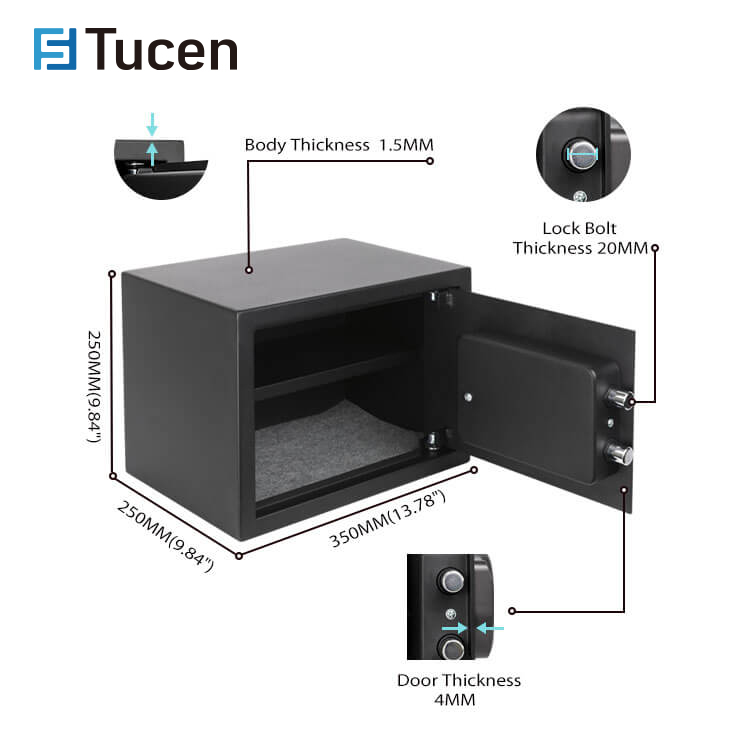 E1400E Series Tucen Electronic Digital Home and Office Smart Safe Box