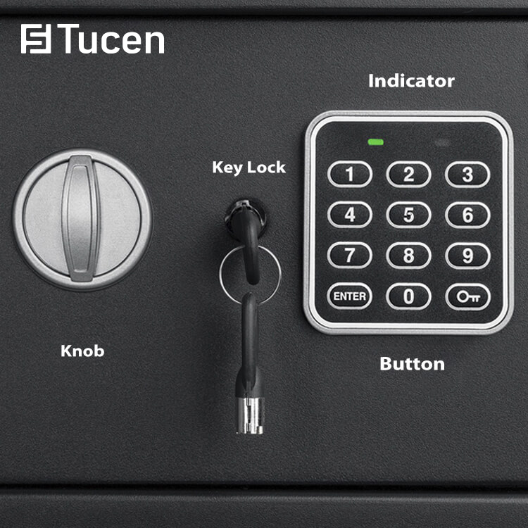 E5200E Series Tucen CE Certified Deposit Locker Small Money Box Home Electronic Safes