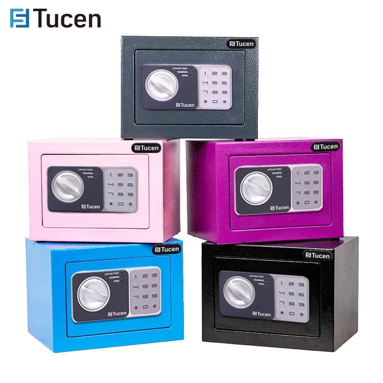 E0103E Tucen Mini Cajas Fuertes Colorful Safe Box Digital Electronic Home Security Money Mini Safe Box