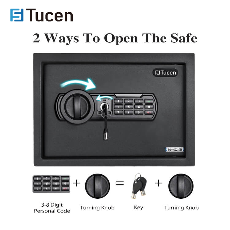 E3100E Series Tucen New Design Guaranteed Quality Proper Price Safe Home Digital Safe For Sale