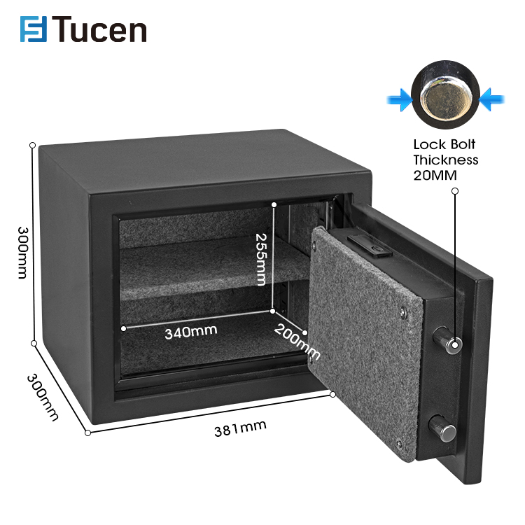 Tucen F1600E High end LED Light Indicator Safes Homes Fireproof Money Safes