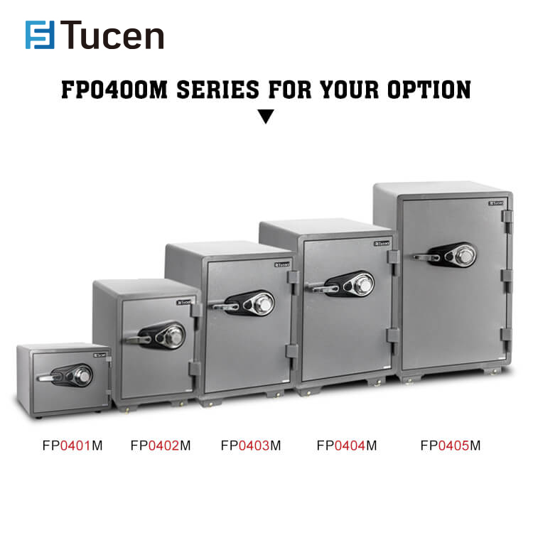 Tucen FP0403M Fireproof mechanical Stainless Steel Safes For Home 60 Minutes